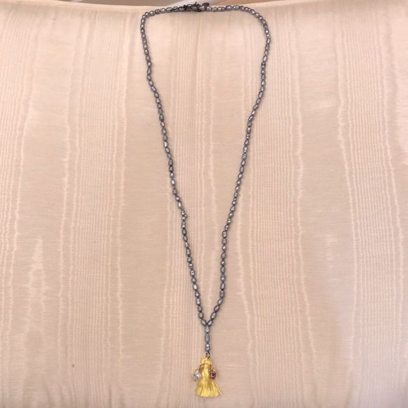 NWT Juicy Couture Freshwater Pearl Tassel & Charm Necklace - Picture 6 of 11